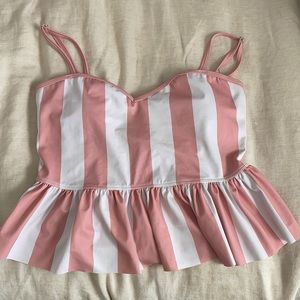 Kortni Jean Peplum Swim Top